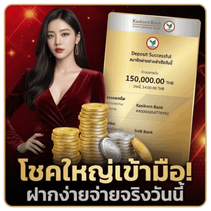 ฝากง่ายจ่ายจริงวันนี้