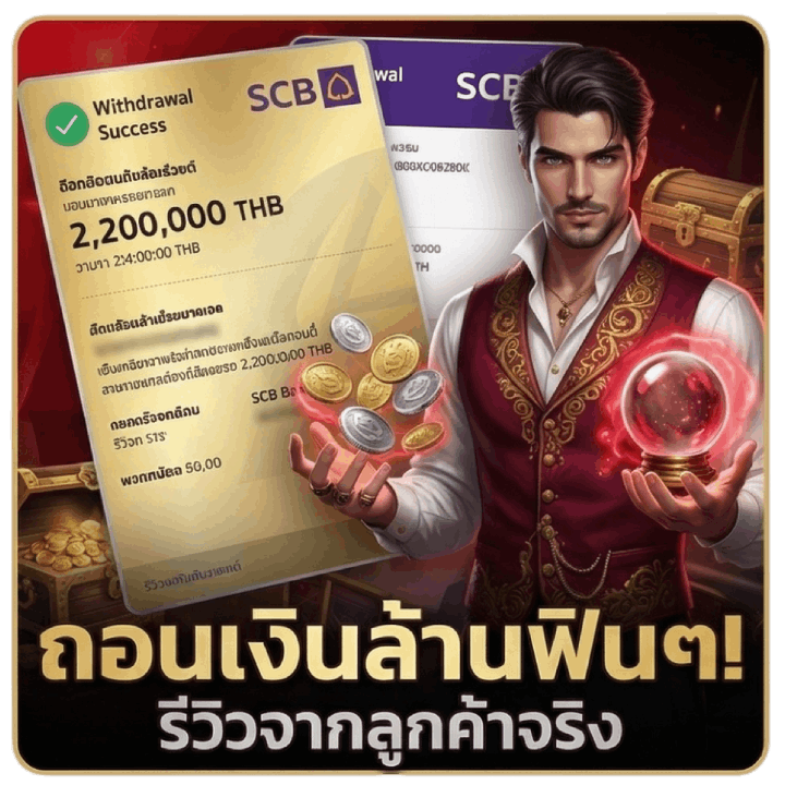 ถอนเงินล้านได้ฟิน ๆ